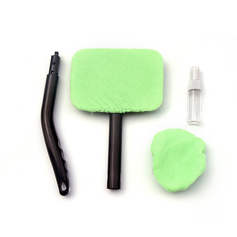 Features and considerations related to glass cleaning brushes